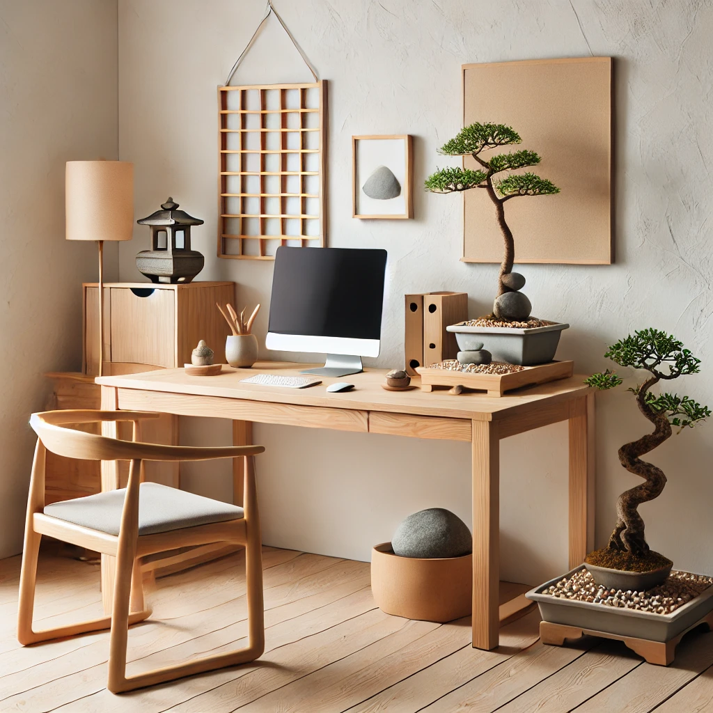 Zen Garden-Inspired Workspace