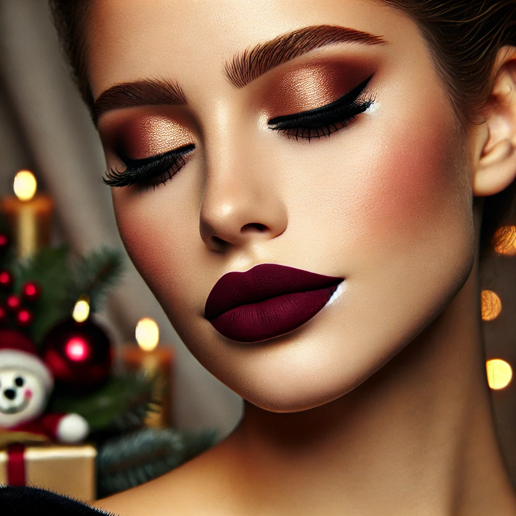 . Bold Burgundy Lip