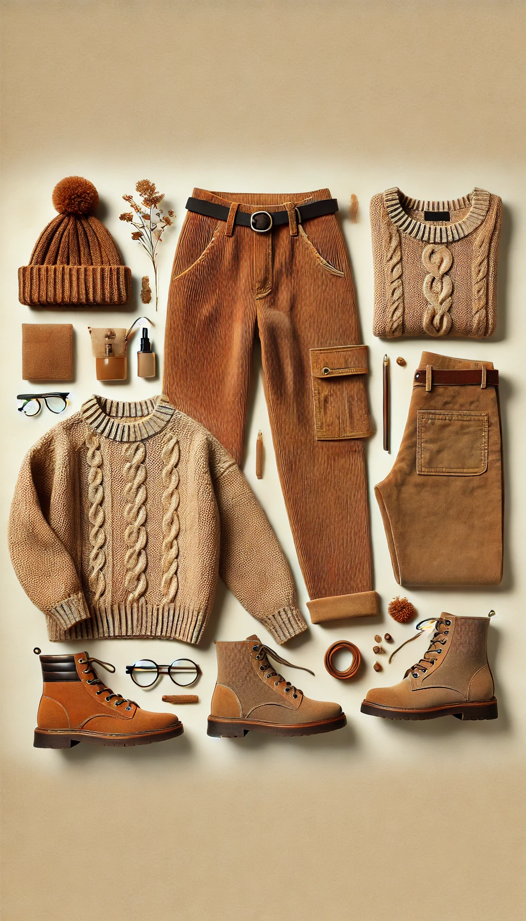 Corduroy Pants and Knit Sweater