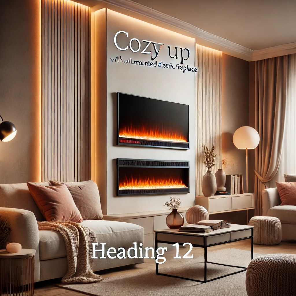 Cozy Up with a Wall-Mounted Electric Fireplace