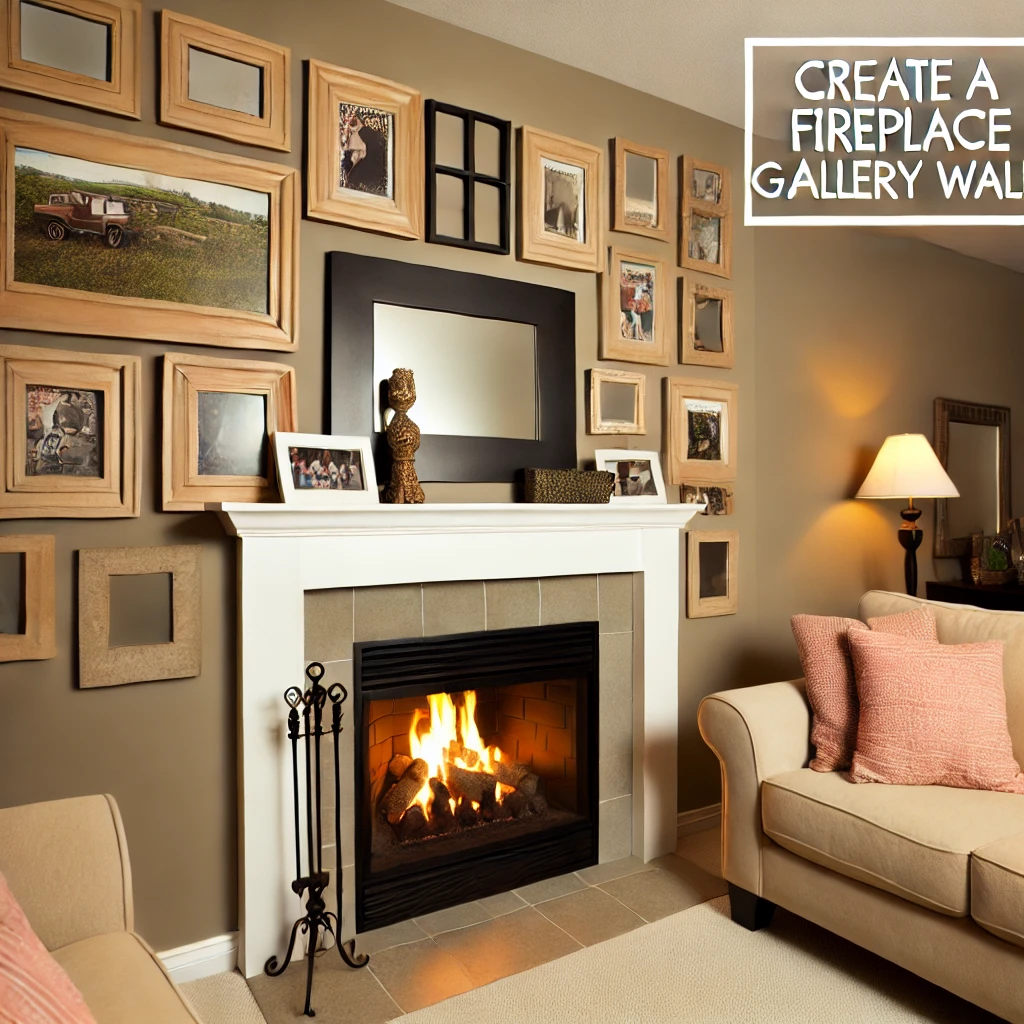 Create a Fireplace Gallery Wall