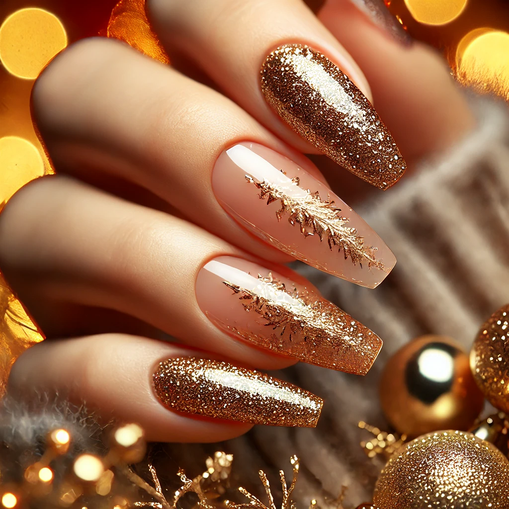 Glamorous Gold Glitter Gradient.