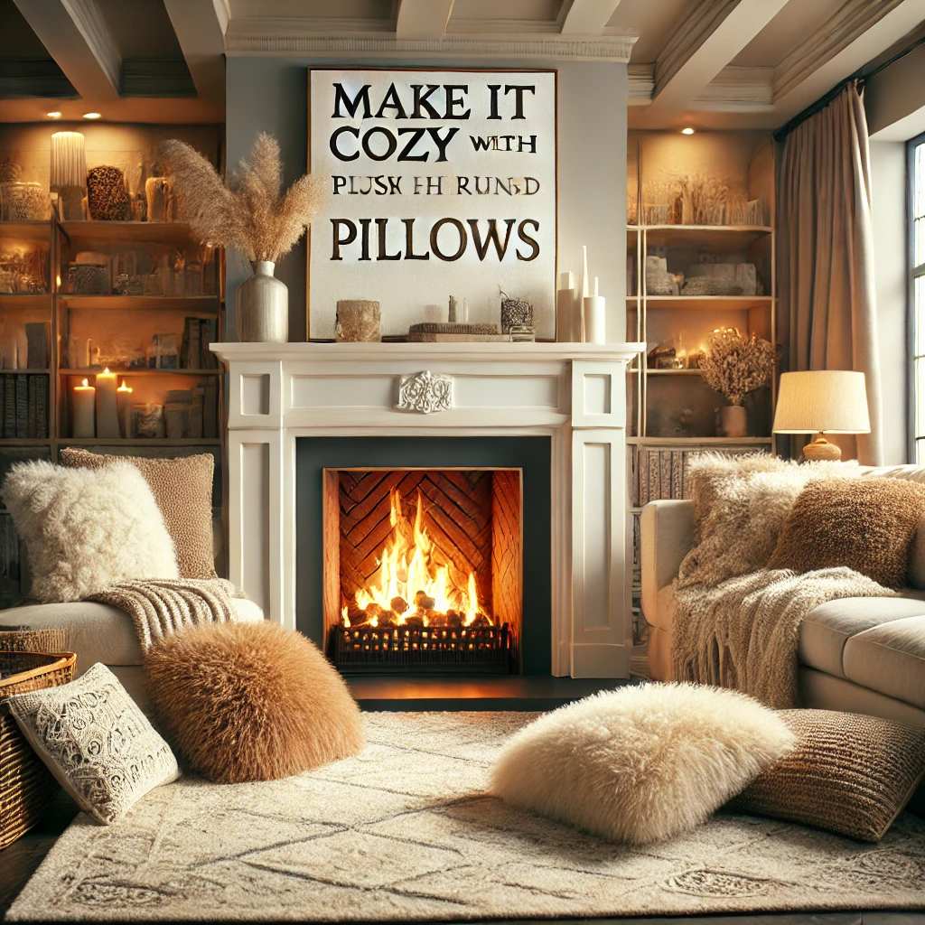 Make It Cozy with Plush Rugs and Pillow