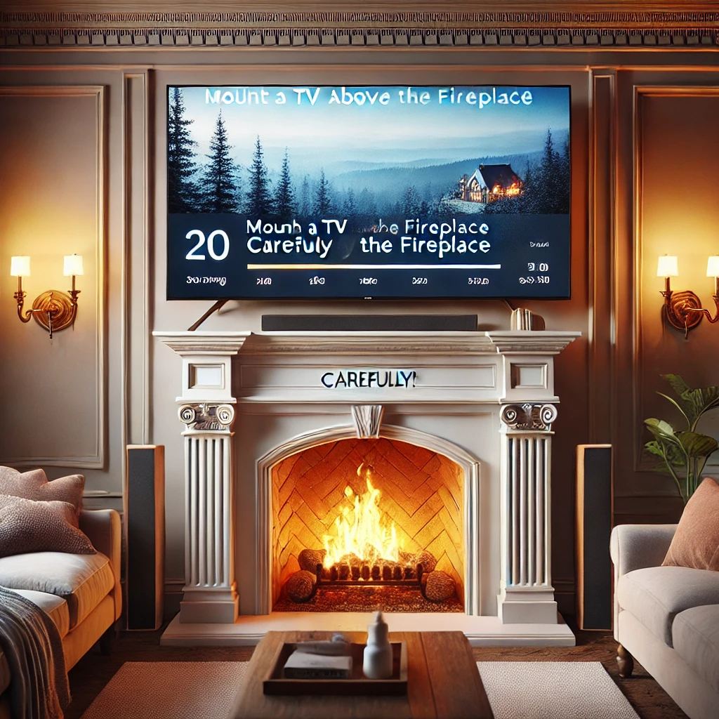 Mount a TV Above the Fireplace (Carefully!)