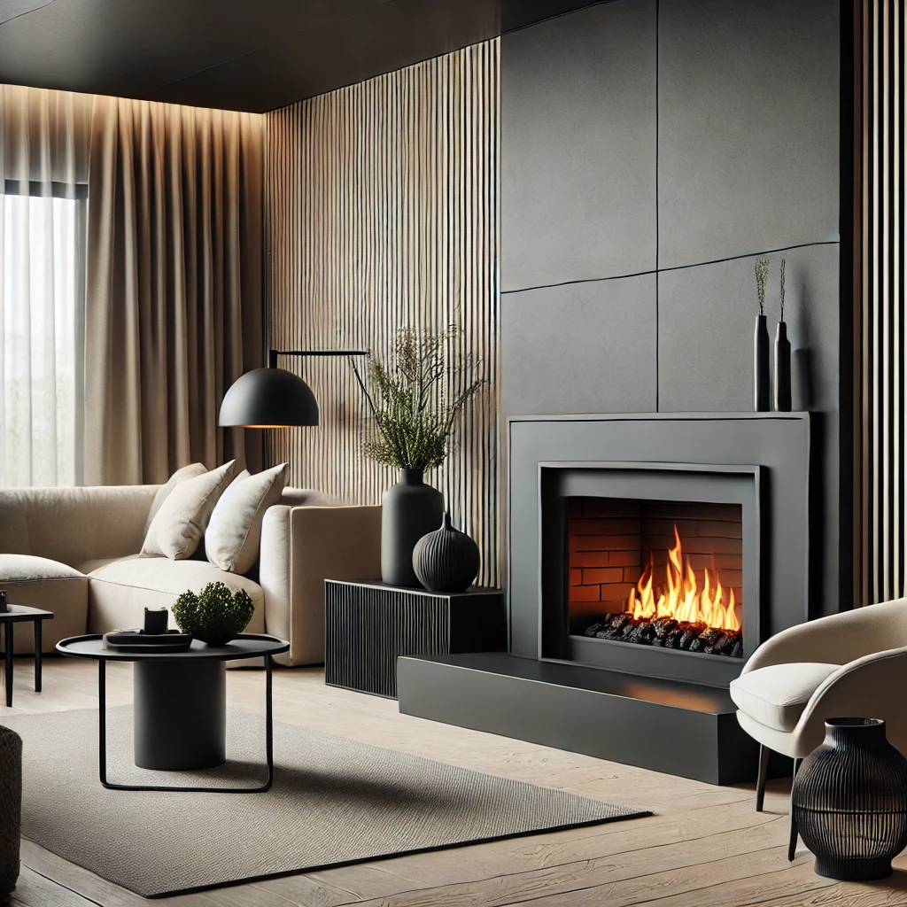 Opt for a Black Fireplace for a Modern Edge