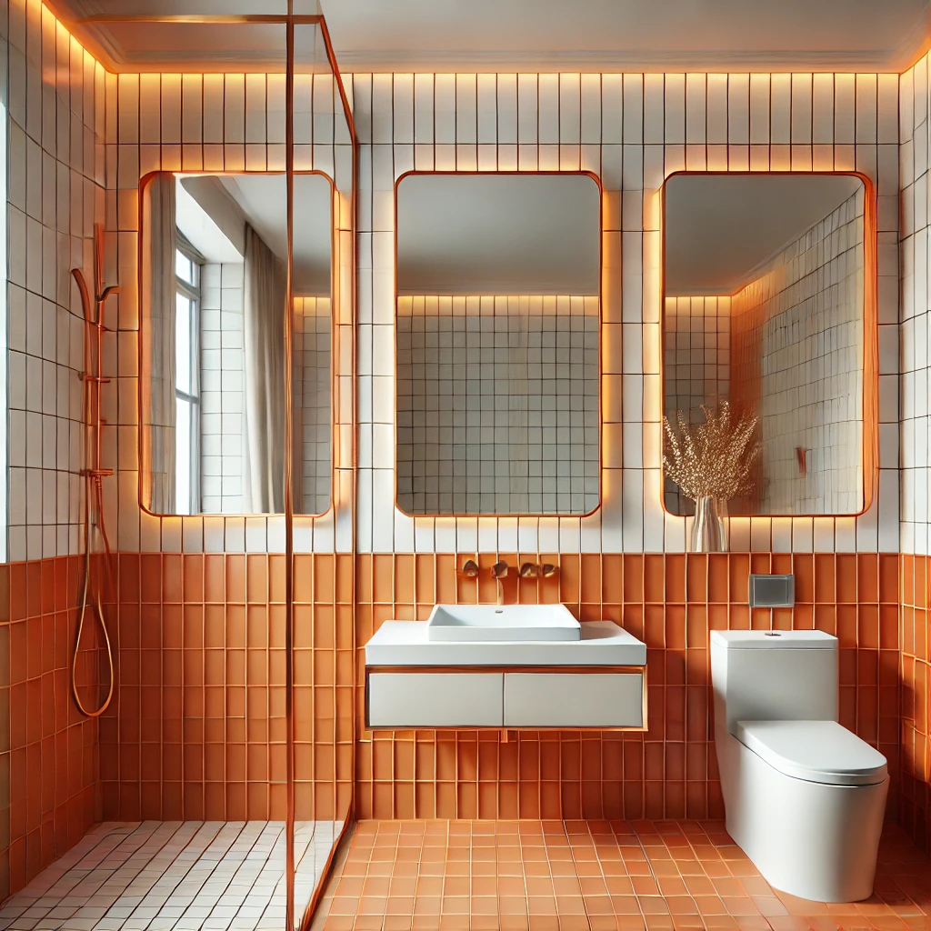 Orange Tile Borders