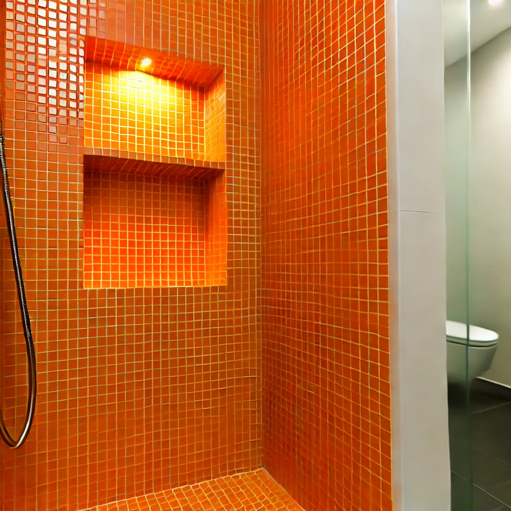 Orange Tiles with Wood Accents (2)