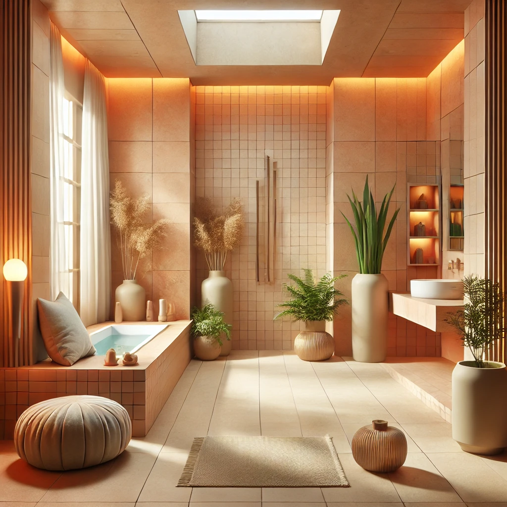 Orange for Spa-Like Retreats