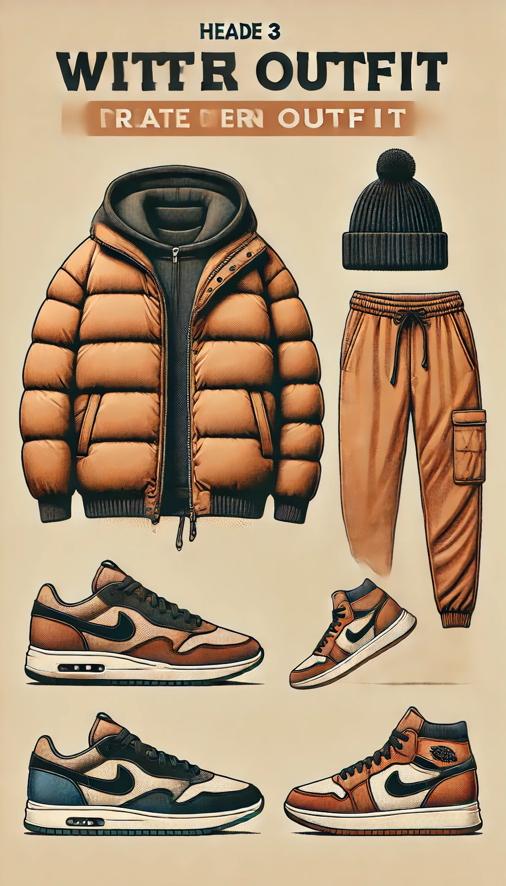 Puffer Jacket and Jogger