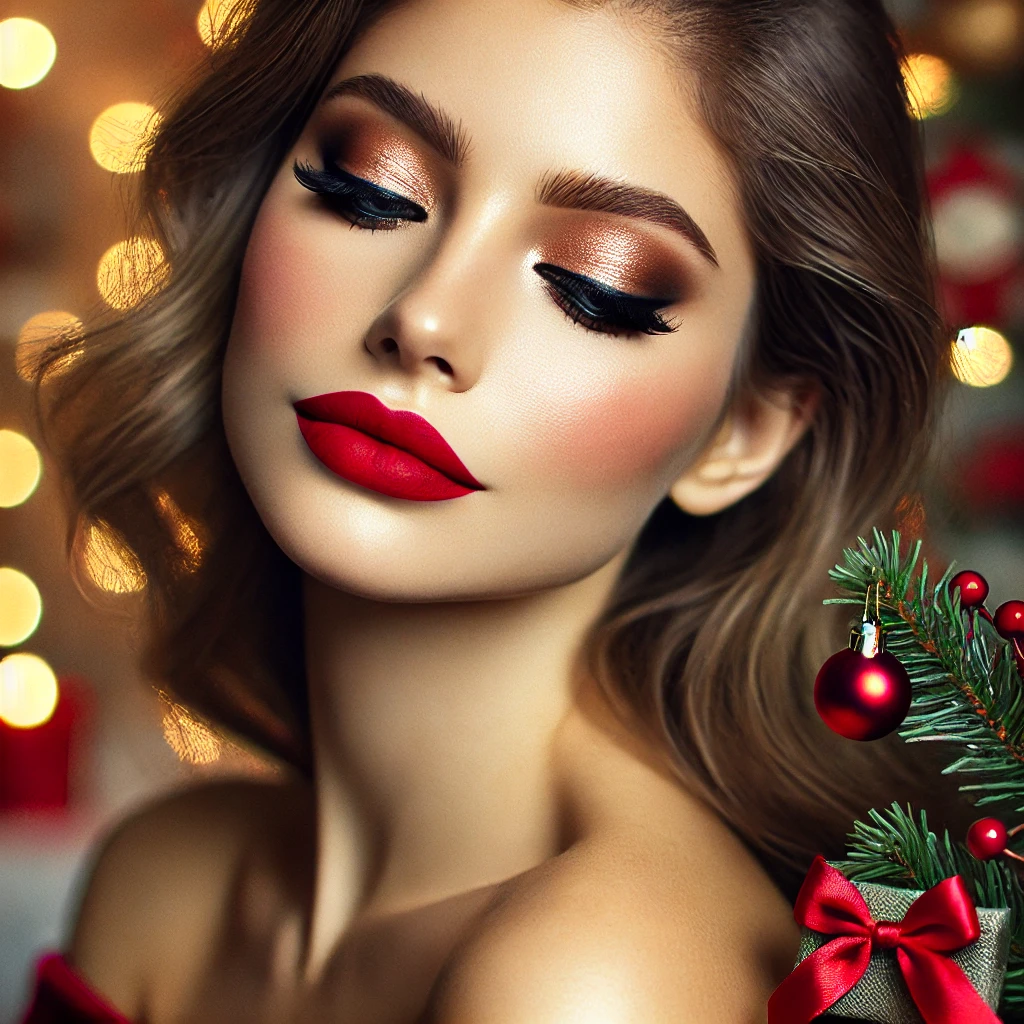 Soft Smokey Eye with Red Lip