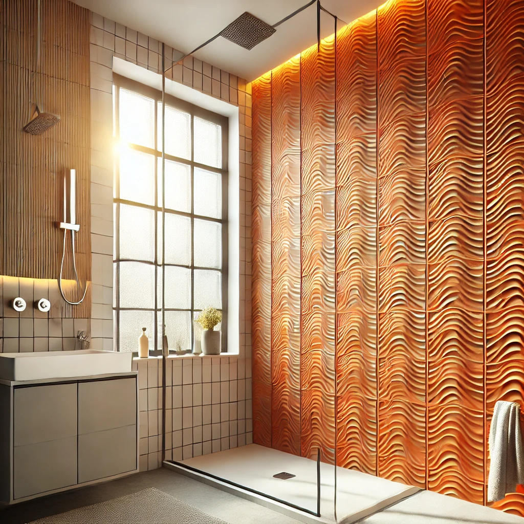 Textured Orange TilesTextured Orange Tiles