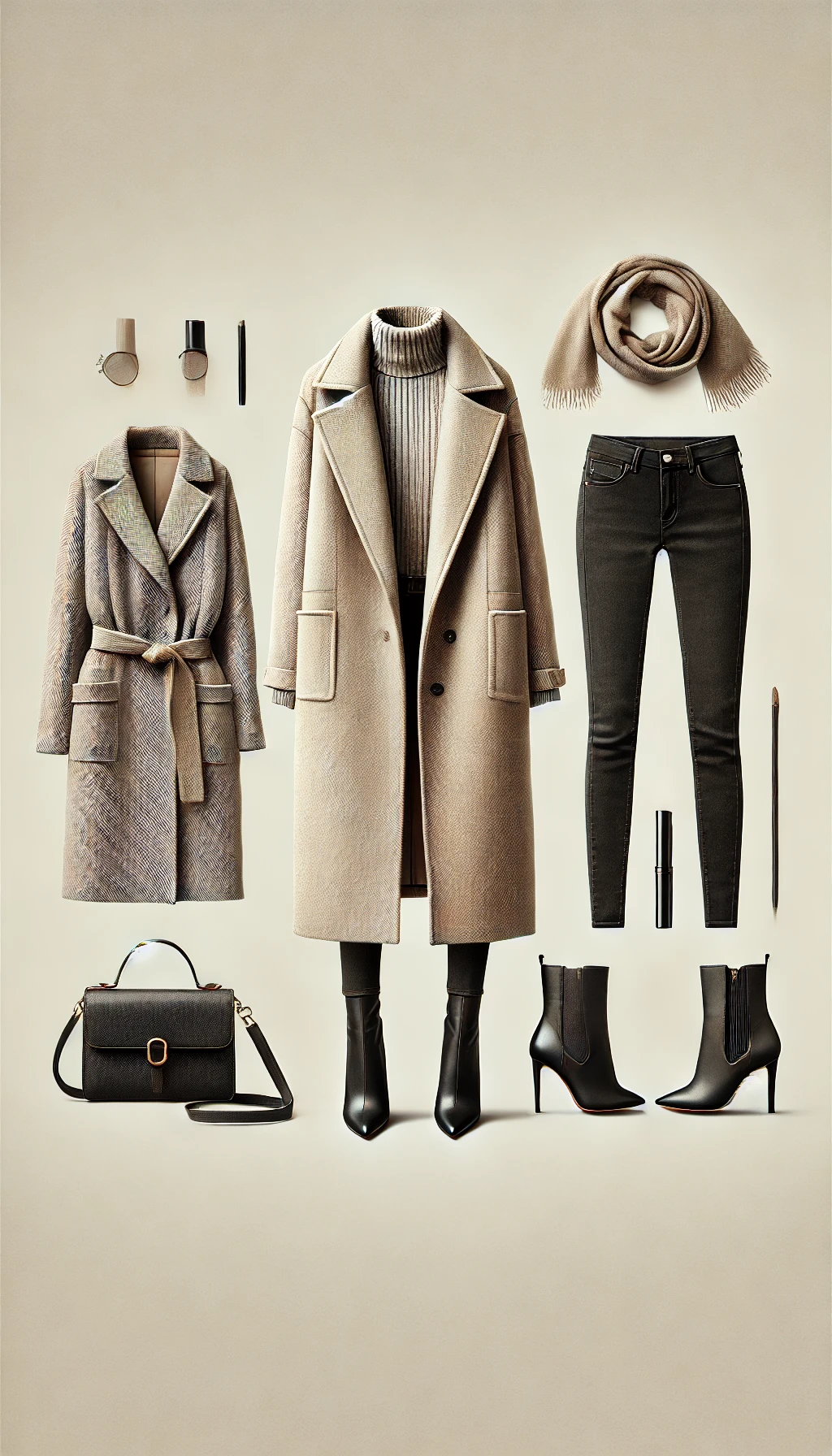 The Classic Wool Coat and Skinny Jeans