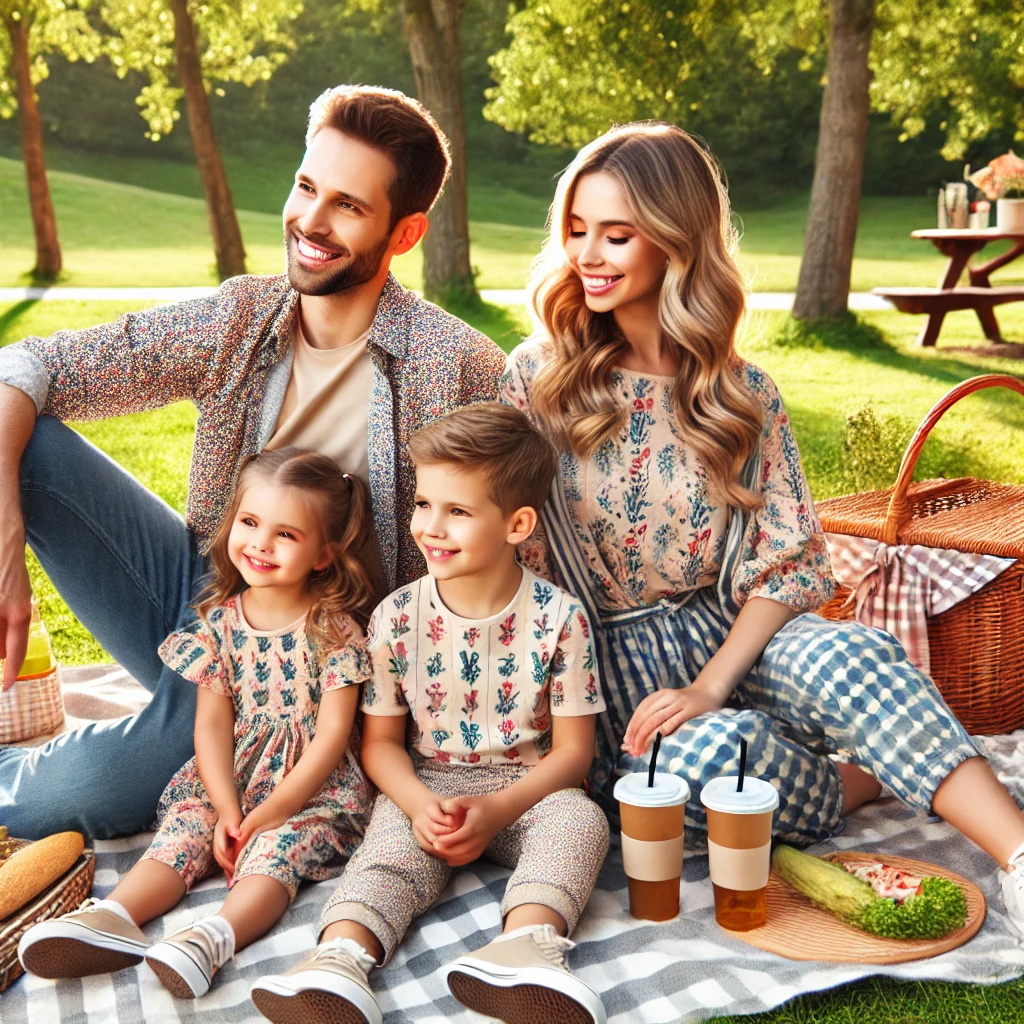 Twinning Outfits for Adorable Family Photos