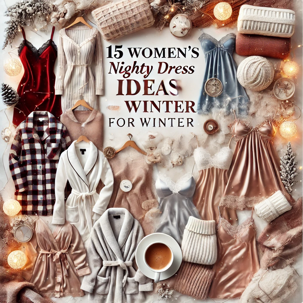 15 Women’s Nighty Dress Ideas for Winter Stay Cozy and Chic