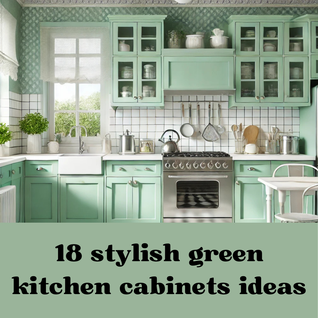 18 stylish green kitchen cabinets ideas