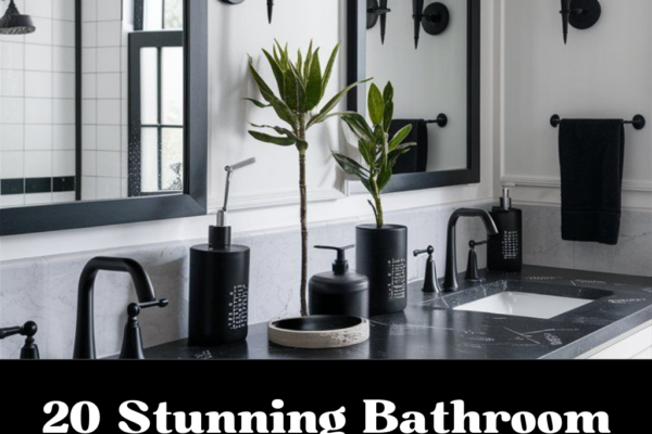 20 Stunning Bathroom Countertop Styling Ideas