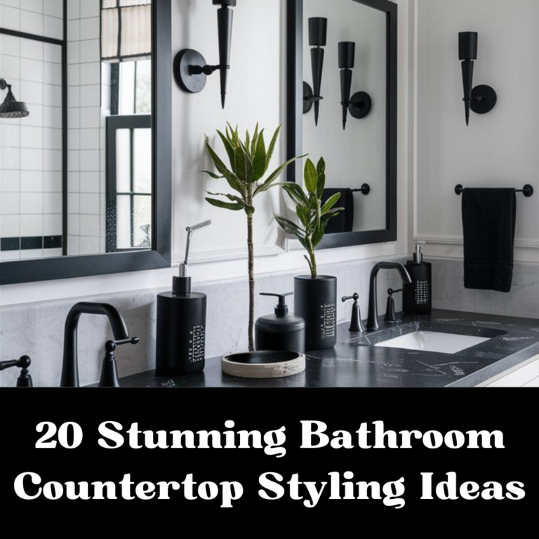 20 Stunning Bathroom Countertop Styling Ideas