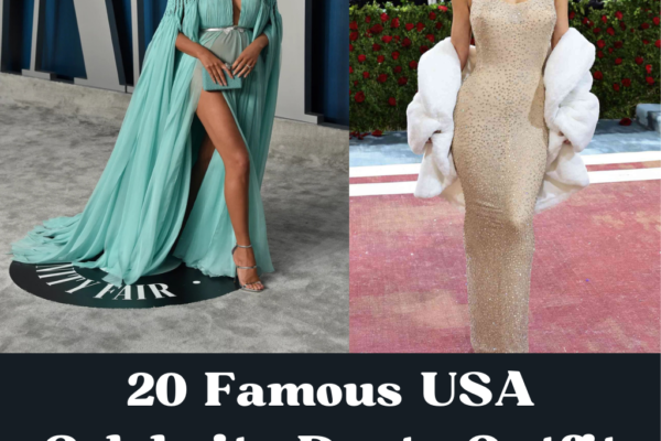 20 famous USA celebrity party outfit with their names