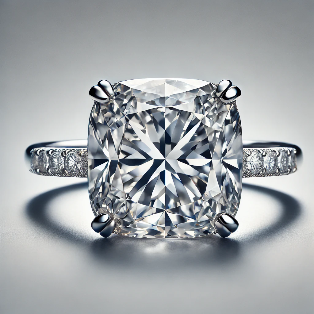 Cushion-Cut Diamond Ring Soft and Romantic