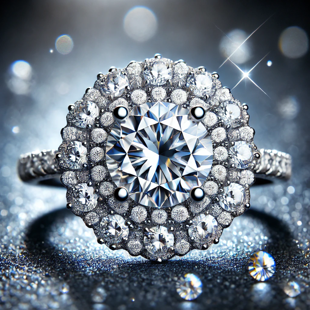 Halo Diamond Ring A Touch of Glamour