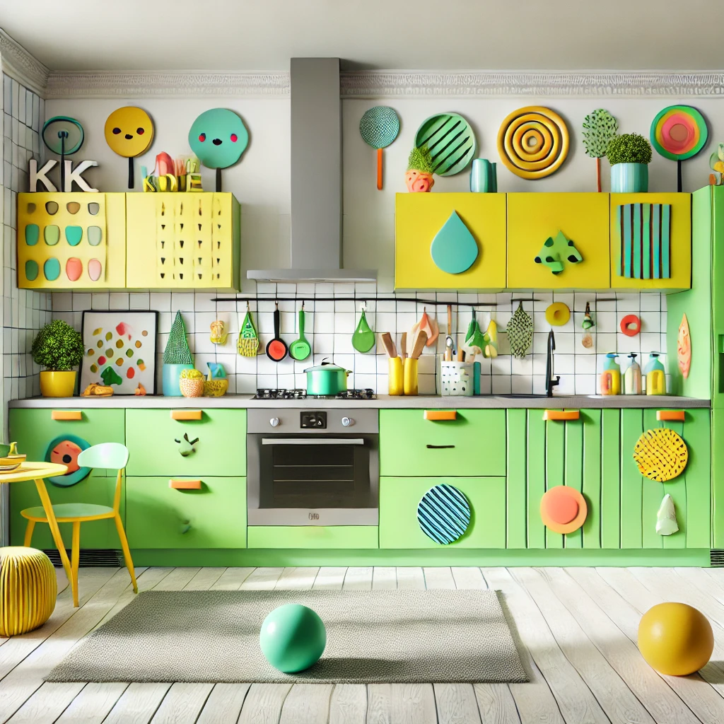 Lime Green for a Playful, Energetic Space