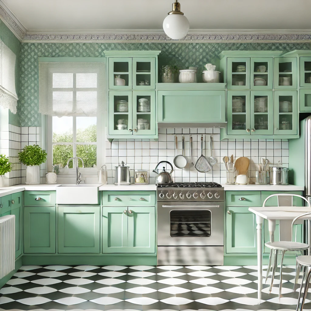 Mint Green A Fresh, Retro Twist