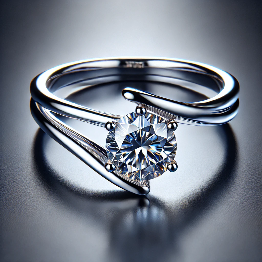 Split Shank Diamond Ring Modern Elegance