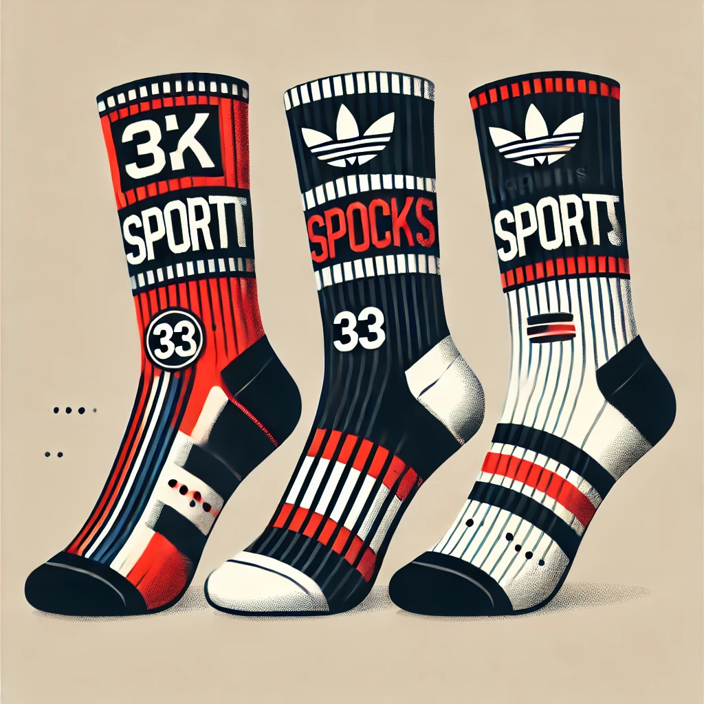 Sporty Socks with Logos