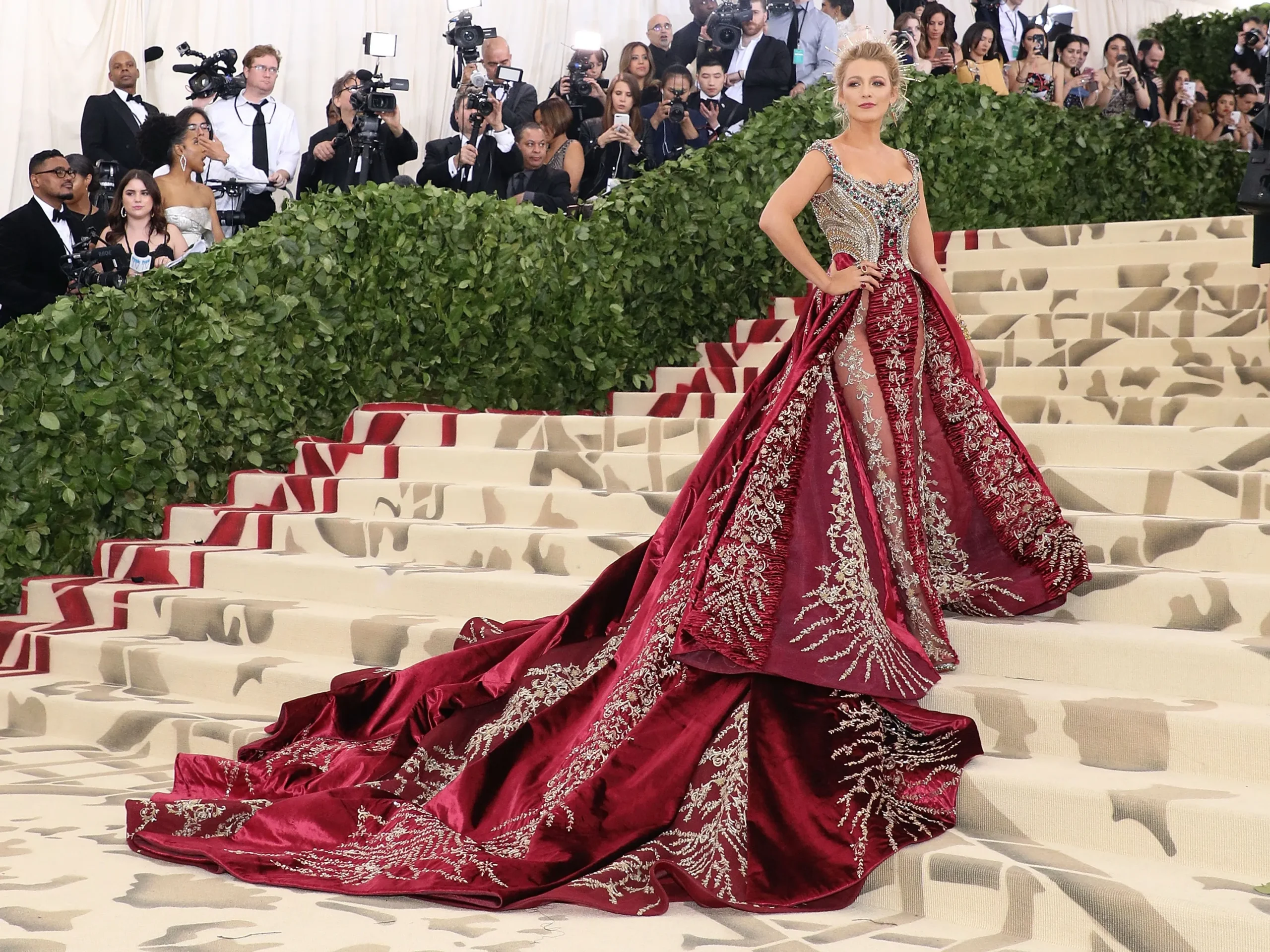 The Feathered Wonder at the 2018 Met Gala