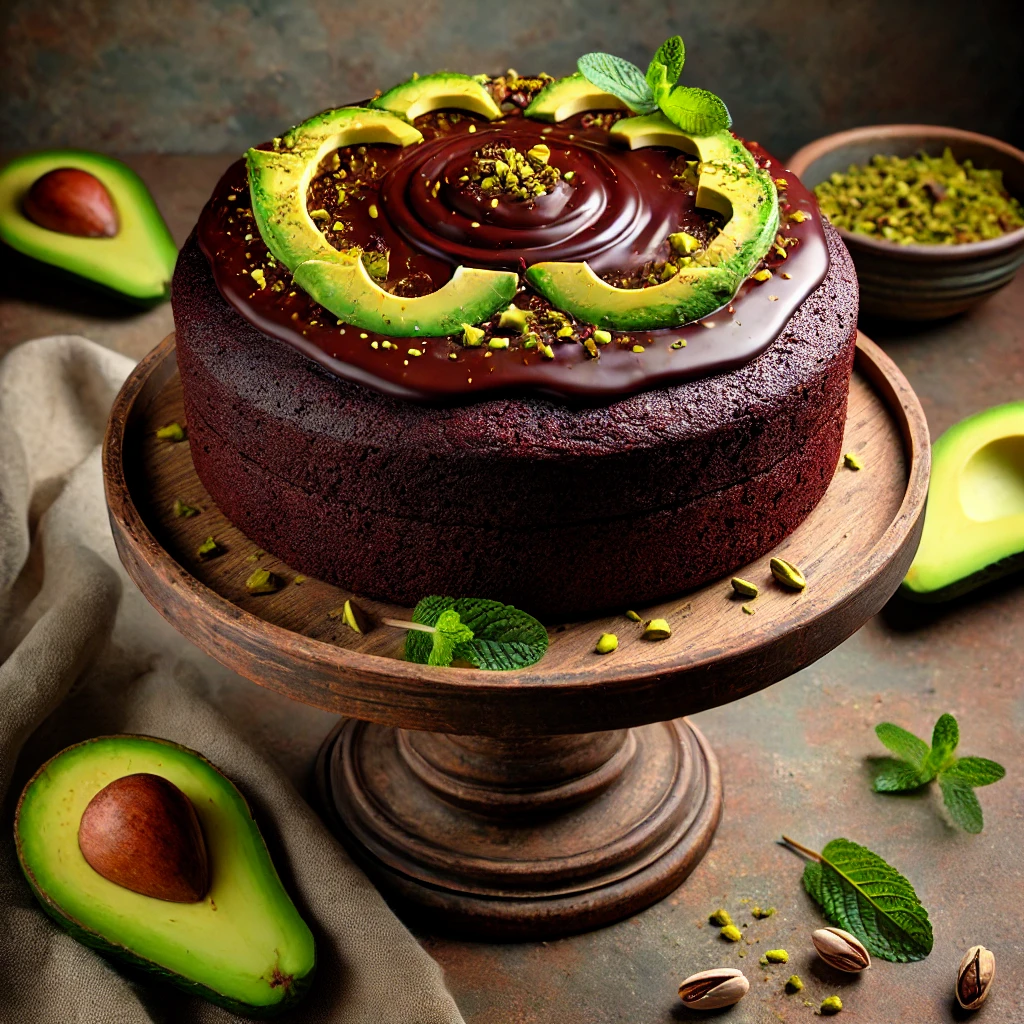 Vegan Chocolate Avocado Cake