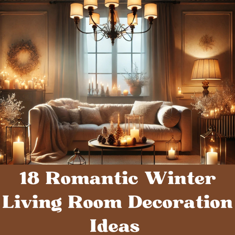 18 Romantic Winter Living Room Decoration Ideas