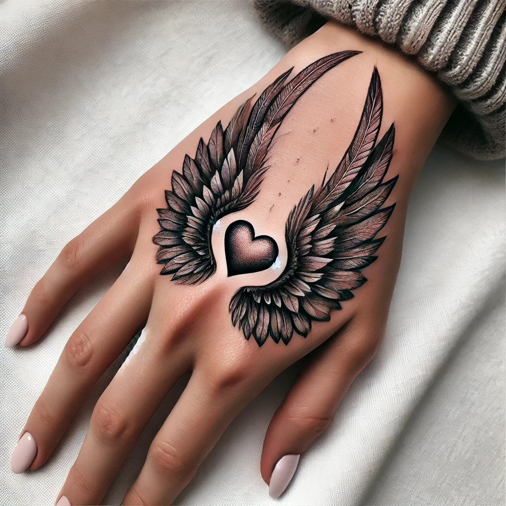 Angel Wings with Heart