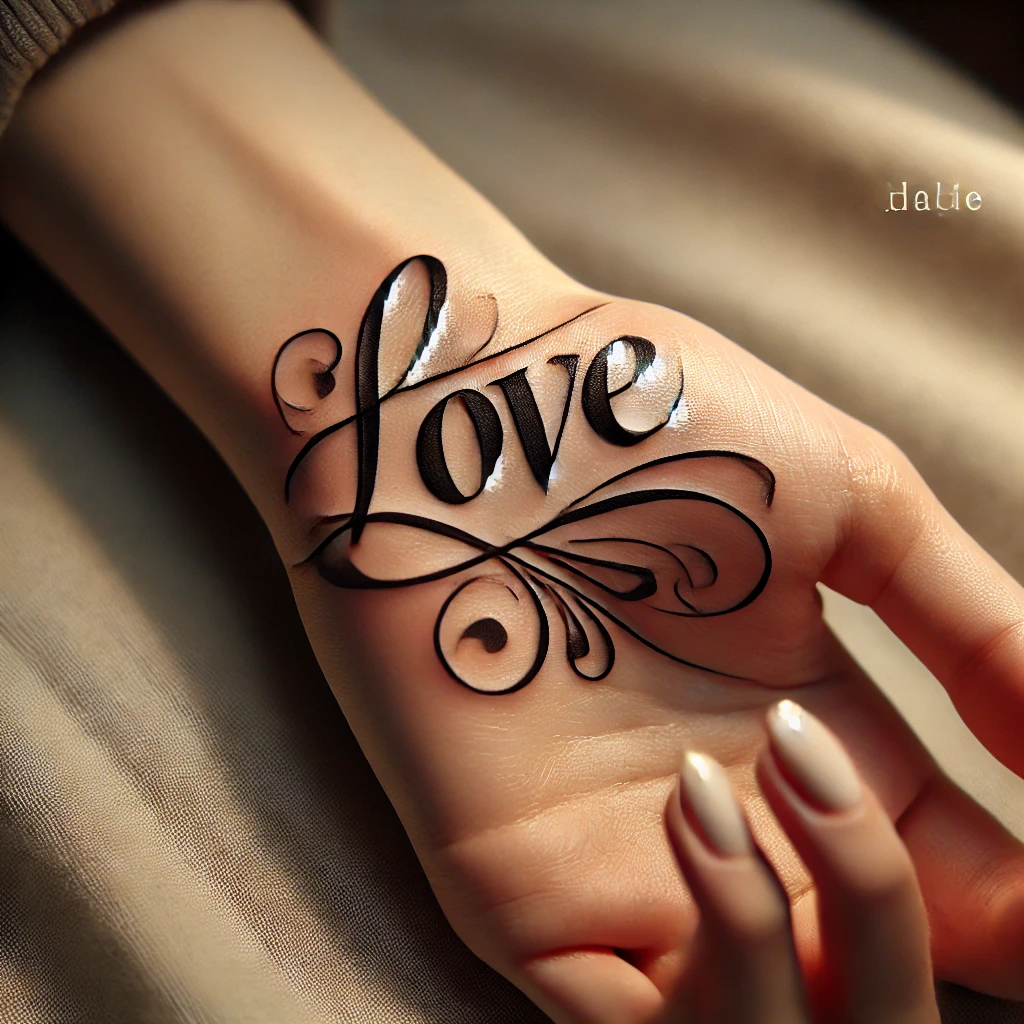 Cursive Word Tattoos Love or Forever