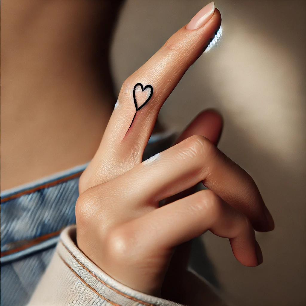 Small Heart on the Finger